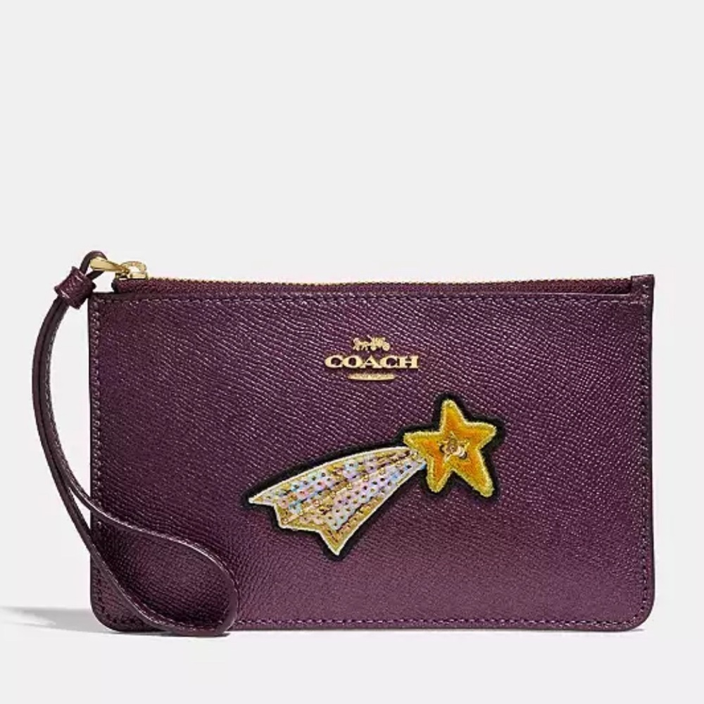 Coach Wristlet with Star Embellishments NWT - Picture 1 of 5